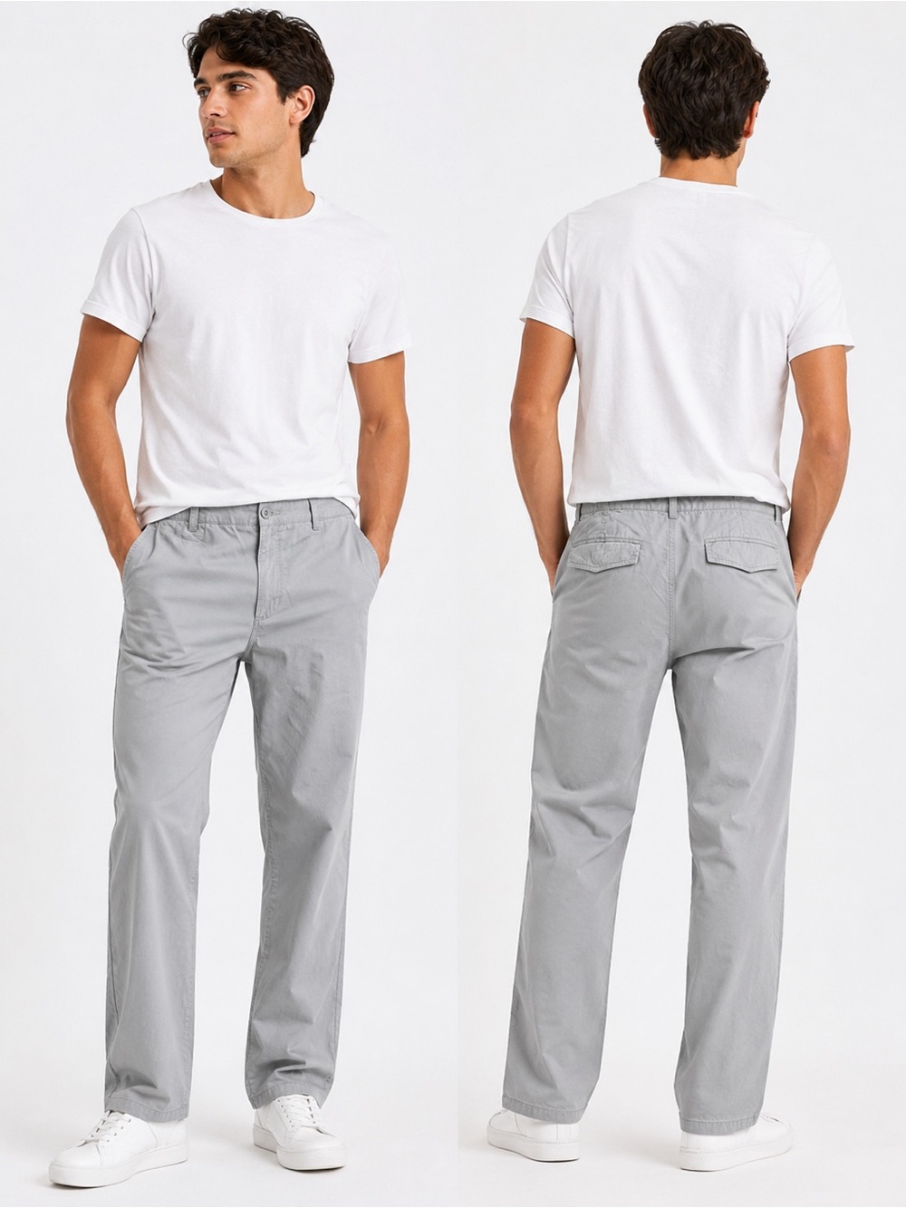 Calvin Klein Men's Light Gray Jeans